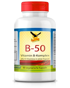 Vitamin B-50 Komplex Niacinamid, 90 vegetarische Kapseln