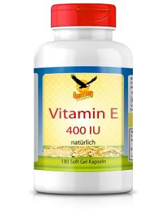 Vitamin E 400IU natürlich, 180 Softgels