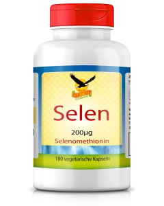 Selen a 200mcg als Methionine, 180 veg. Kapseln