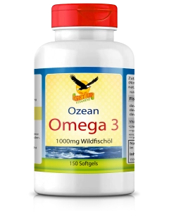 Ozean OMEGA 3   Wildfischöl a 1000mg, 150 Kapseln