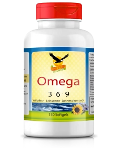 OMEGA 3-6-9 a 1000mg, 150 Kapseln