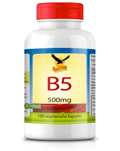 Vitamin B5 a 500mg, 100 Kapseln