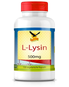 L-Lysin a 500mg, 150 veg. Kapseln